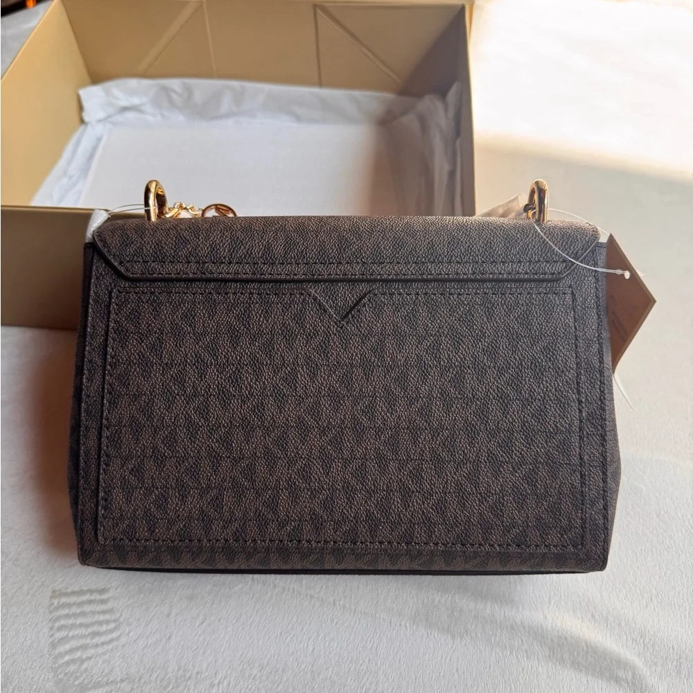 NWT Michael Kors Lita Medium Shoulder Bag – Brown